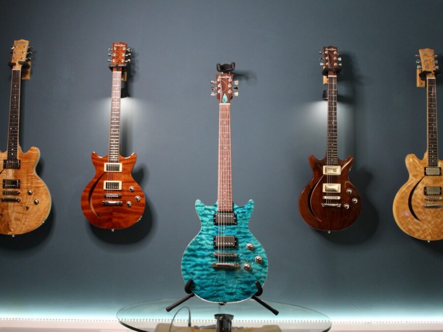 James Collins Guitars - GTS Quilt Maple Aqua