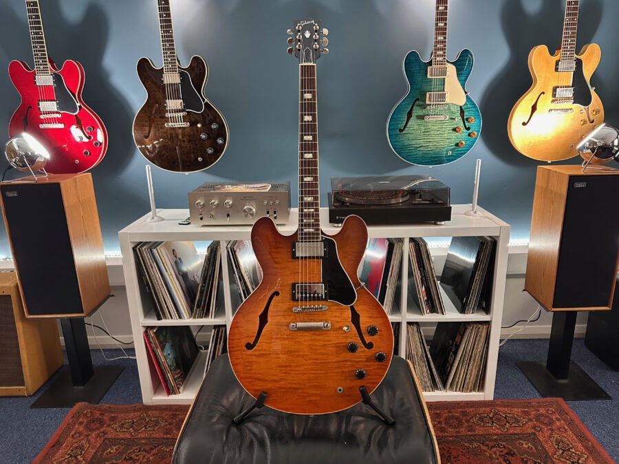 Gibson Memphis ES-335 Block Figured Faded Lightburst