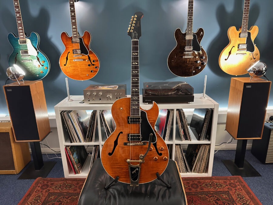 Gibson ES-195 2013 Trans Amber